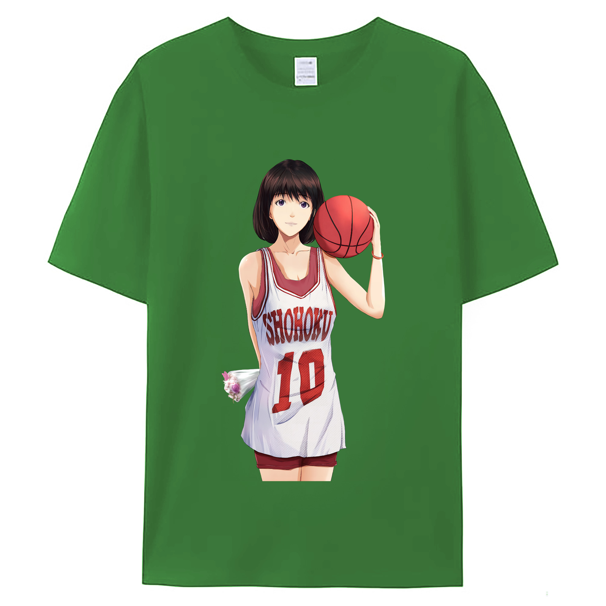 （画像用） SLAM DUNK／スラムダンク レディースカジュアルプリントTシャツ（綿100％）
